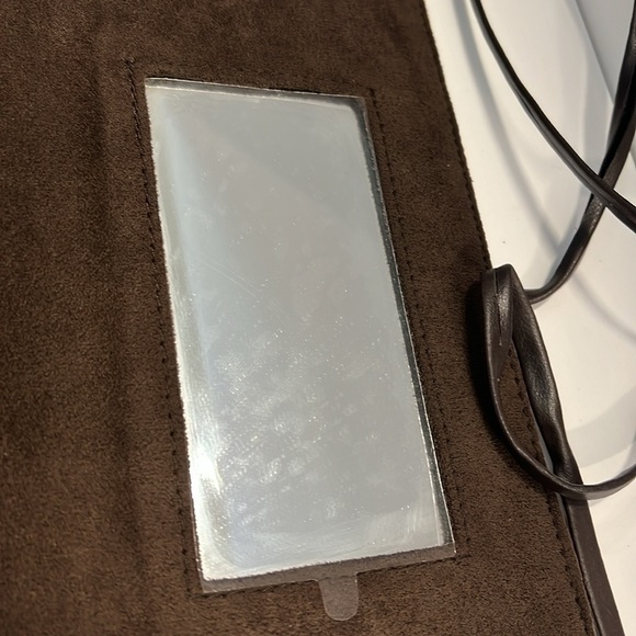 Yves Saint Laurent Dark Brown Suede Clutch - Picture 6 of 10